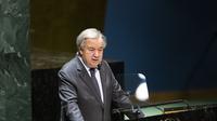 Sekjen PBB Antonio Guterres di markas besar PBB, New York, Amerika Serikat. (Xinhua/Wang Ying)