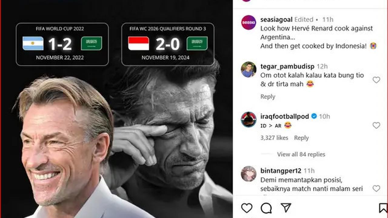 Pelatih Arab Saudi Jadi Korban Meme Usai Kalah dari Timnas Indonesia