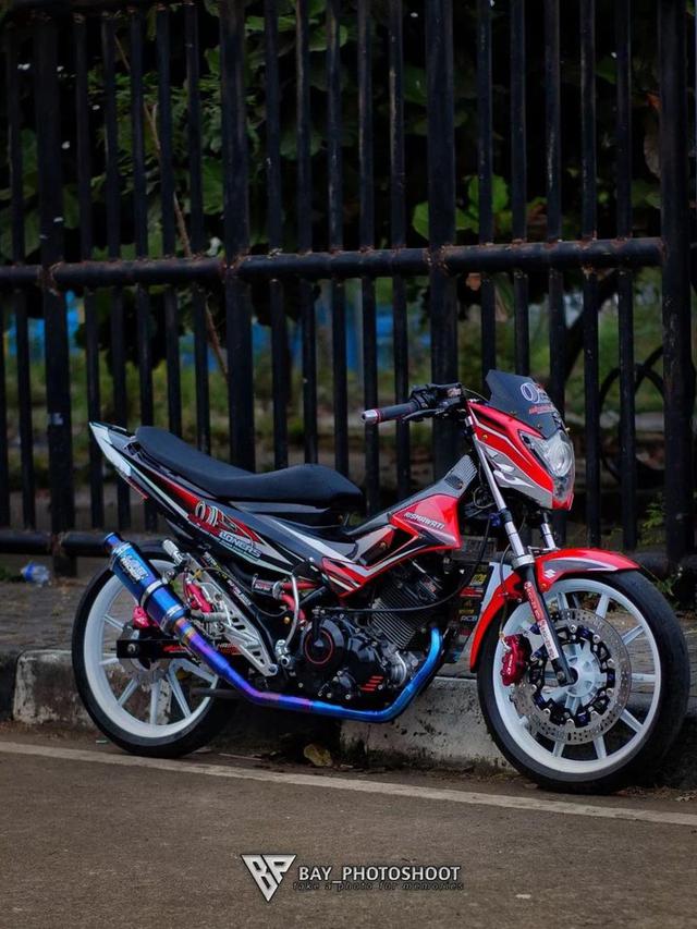 10 Potret Modifikasi Suzuki Satria F150, Underbone Kurus yang Bisa Dibikin Keren