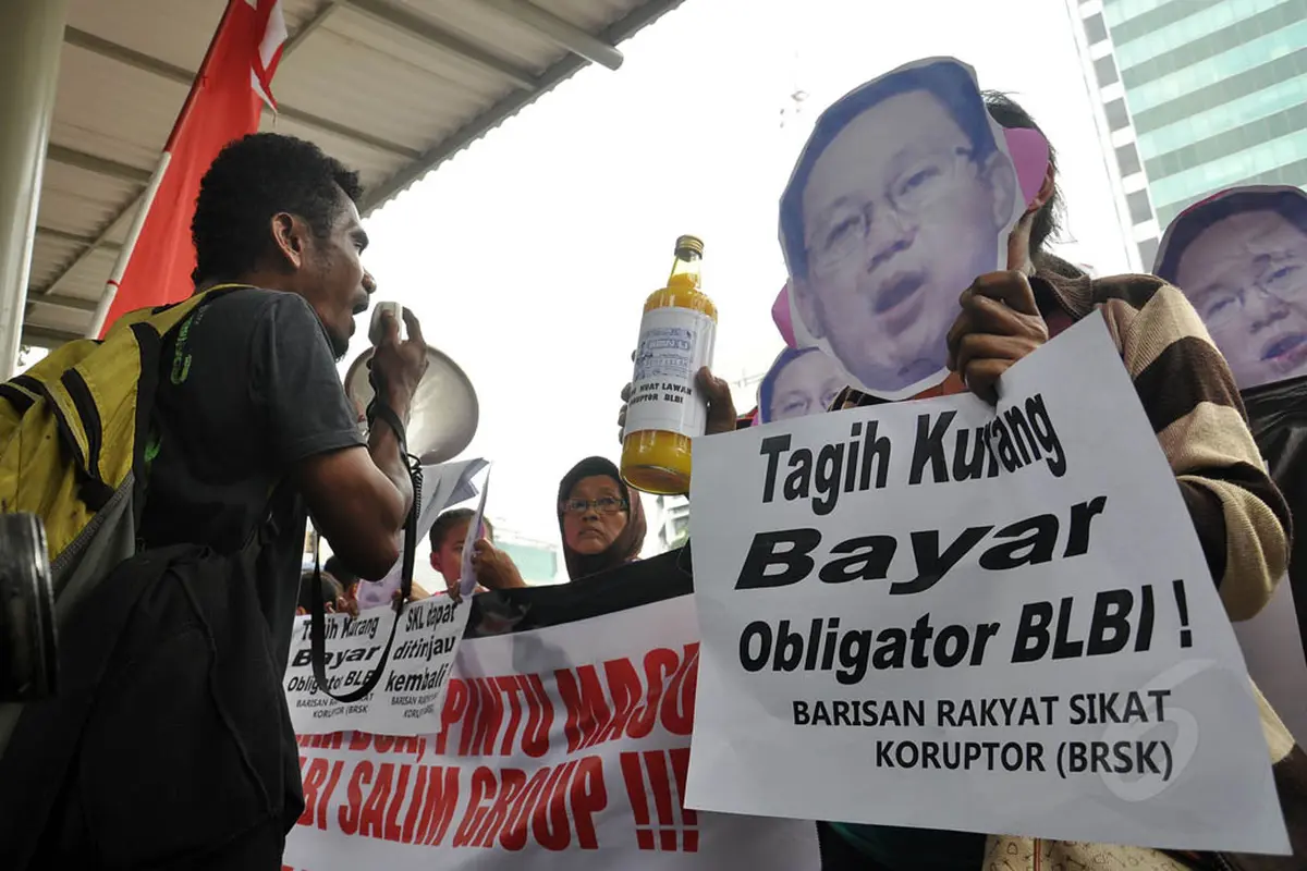 Massa Geruduk KPK, Tuntut Penuntasan Kasus BLBI