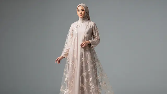 Cheongsam Layer dengan Outer Transparan