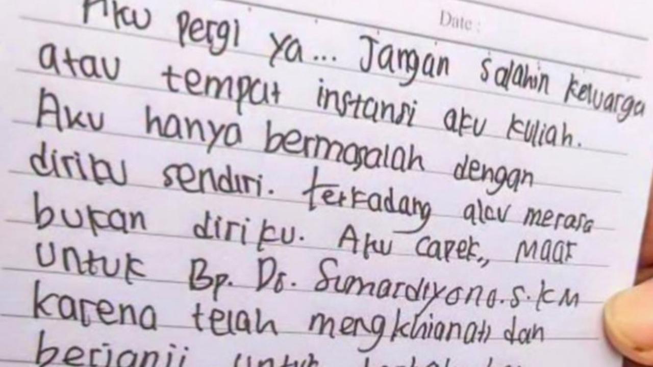 Namanya Tertulis di Surat Wasiat, Ini Hubungan Dosen UNS dengan Mahasiswi Bunuh Diri
