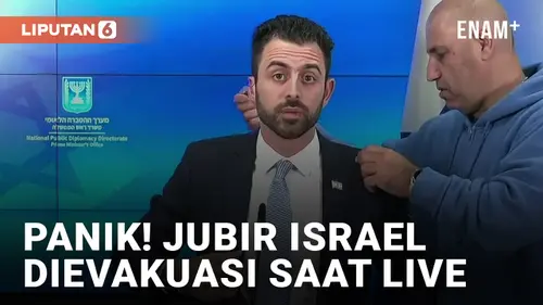 VIDEO: Jubir Israel Dievakuasi saat Lagi Live