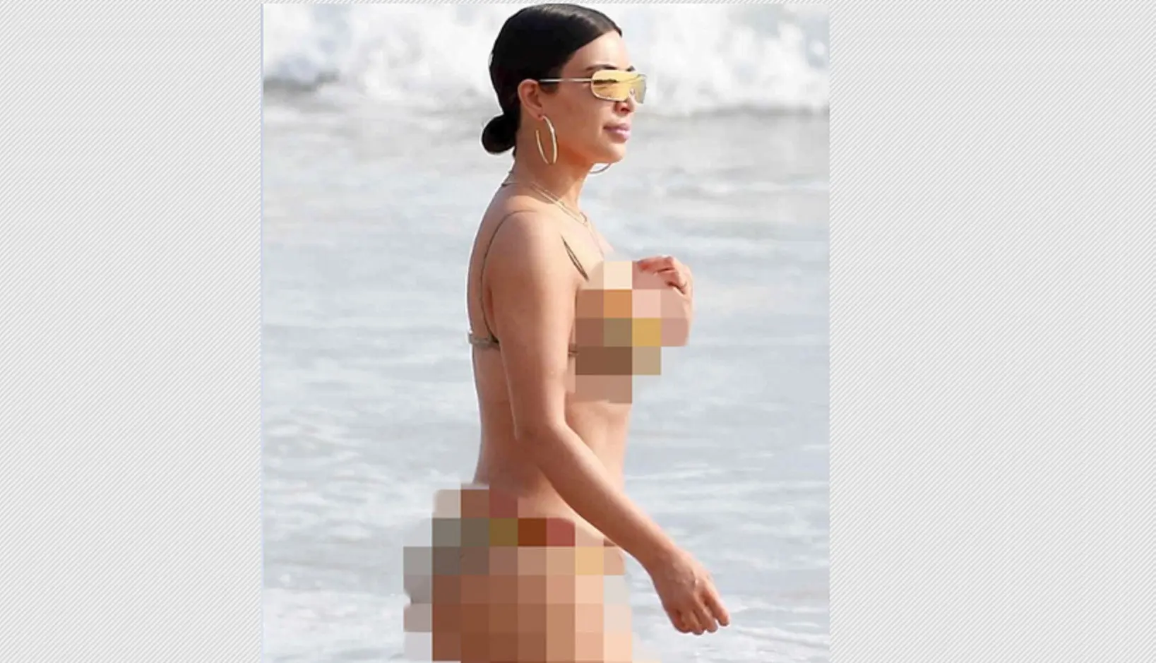 Gara-gara foto ini, Kim Kardashian di-bully di dunia maya (foto: Instagram)