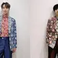 Yesung dan Leeteuk yang mengunggah pose dia dengan mengenakan pakaian Batik