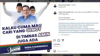 Juru Bicara Tim Nasional (Jubir Timnas) Pemenangan Anies Baswedan-Muhaimin Iskandar (AMIN) Indra Charismiadji ditangkap aparat kejaksaan. (Instagram @Indra Charismiadji)