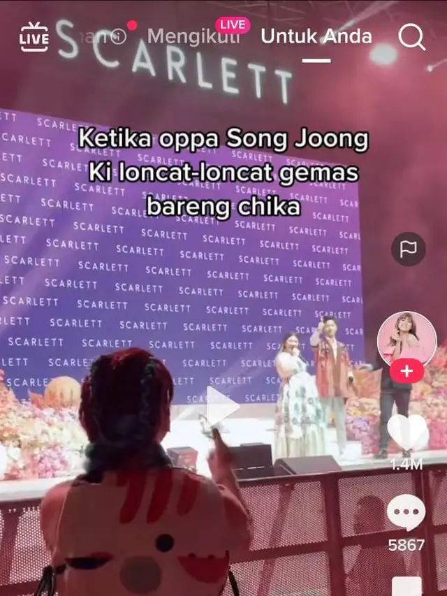 kemeriahan acara scarlett beauty verse