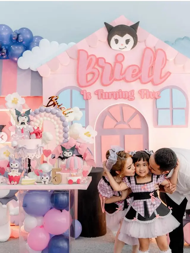 Potret ulang tahun ke-5 Briell anak Momo Geisha (Sumber: Instagram/therealmomogeisha)