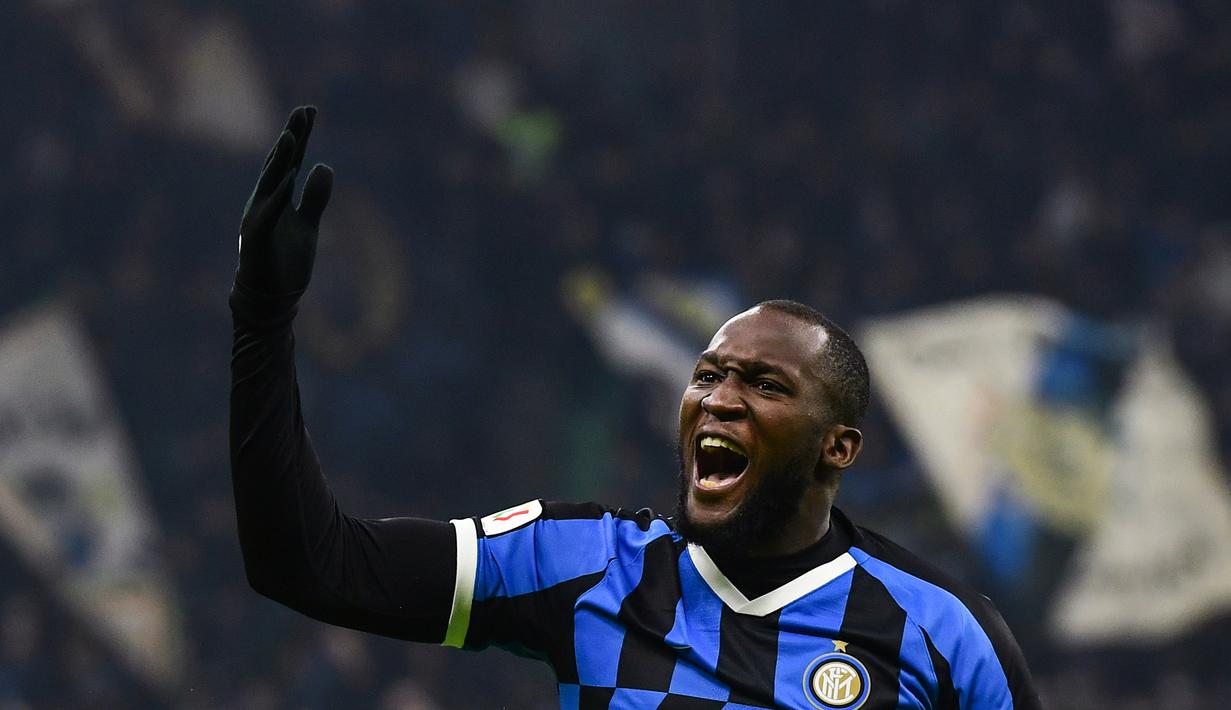 Romelu Lukaku (65 juta euro) - Lukaku didatangkan Inter Milan dari Manchester United pada Agustus 2019 lalu dengan mahar 65 juta euro dan tambahan 10 juta euro, sehingg total menjadi 75 juta euro. (AFP/Miguel Medina)