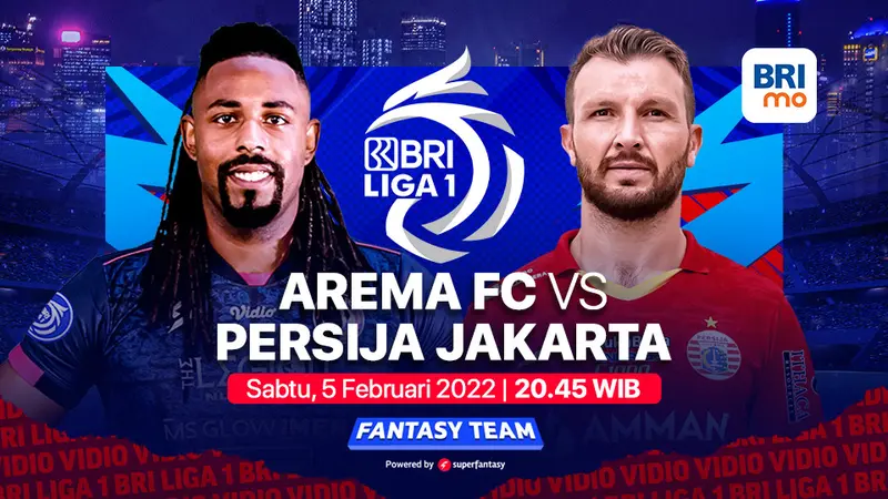 Jadwal Big Match BRI Liga 1 Malam Ini : Arema FC Vs Persija Jakarta Sumber dok.vidio