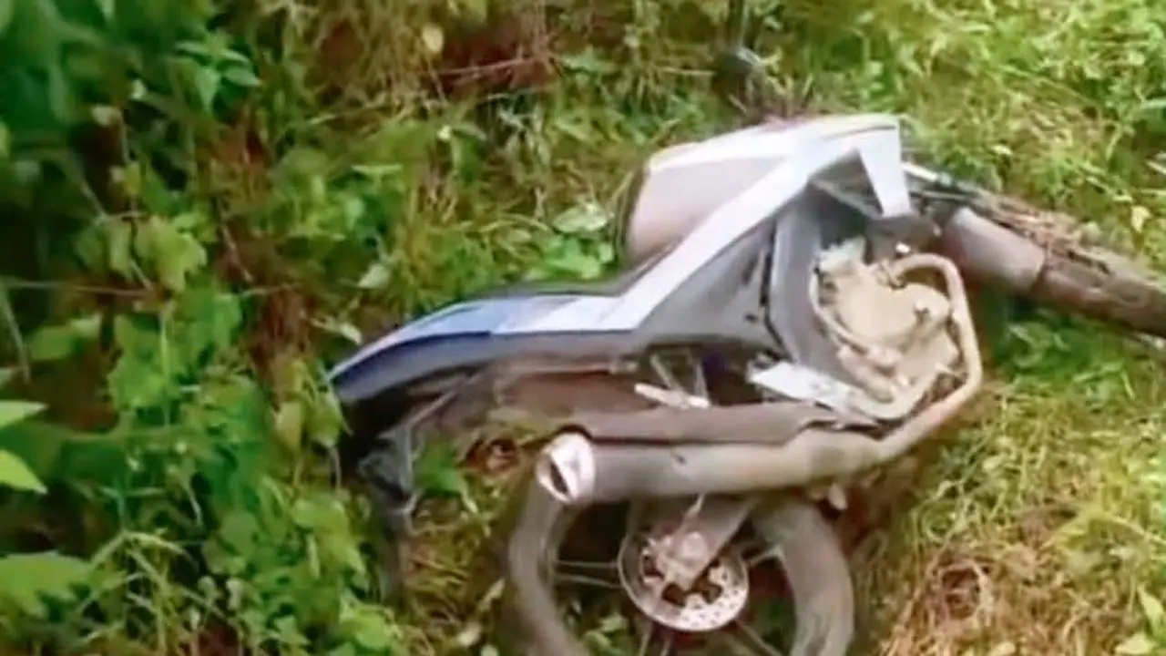 Motor terduga pelaku perampokan di Lampung. (Istimewa)