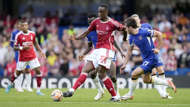 Foto: Aksi Pemain Nottingham Forest Saat Mempermalukan Chelsea di Liga Inggris