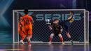 Pemain Fury Squad, Falcao berusaha mencetak gol kegawang Nova Titans dalam laga Futsal X Series 2 di GOR UNJ, Rawamangun, Jakarta, Sabtu (17/01/2026). (Bola.com/Bagaskara Lazuardi)