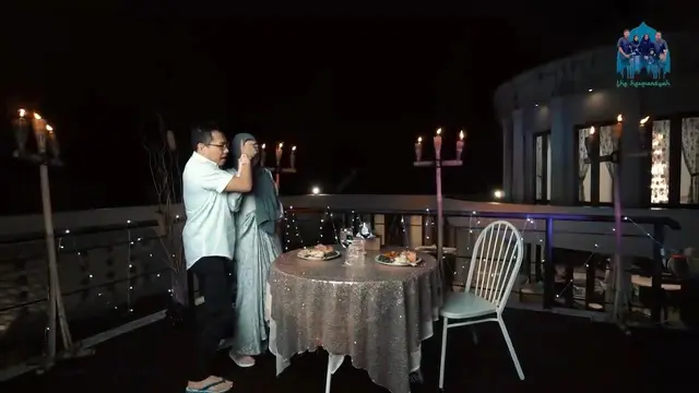 Momen perayaan ulang tahun pernikahan Anang Hermansyah dan Ashanty yang ke-8