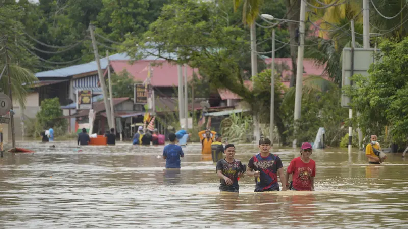 Penampakan Banjir Besar di Malaysia