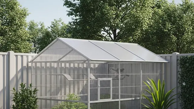 Desain Halaman Rumah Ada Kandang Burung Dara (AI)