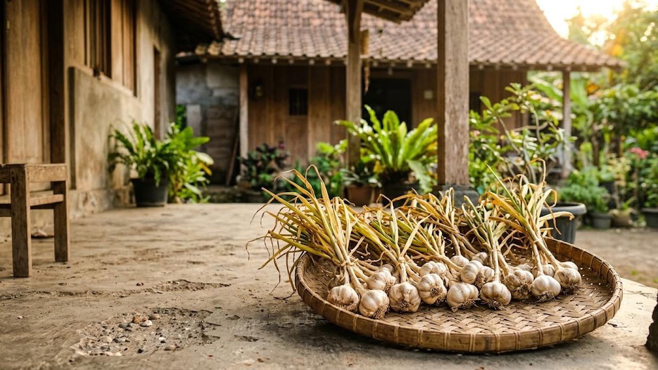 Panen dan Simpan Bawang Putih