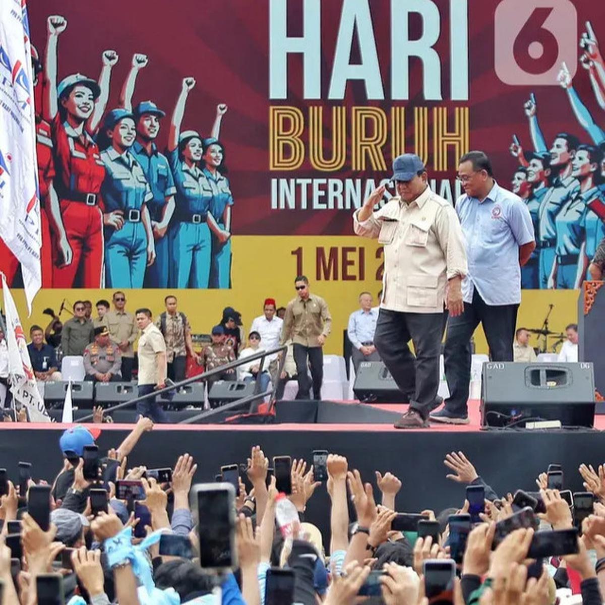 Momen Kali Kedua Presiden RI Hadiri Perayaan Hari Buruh Internasional
