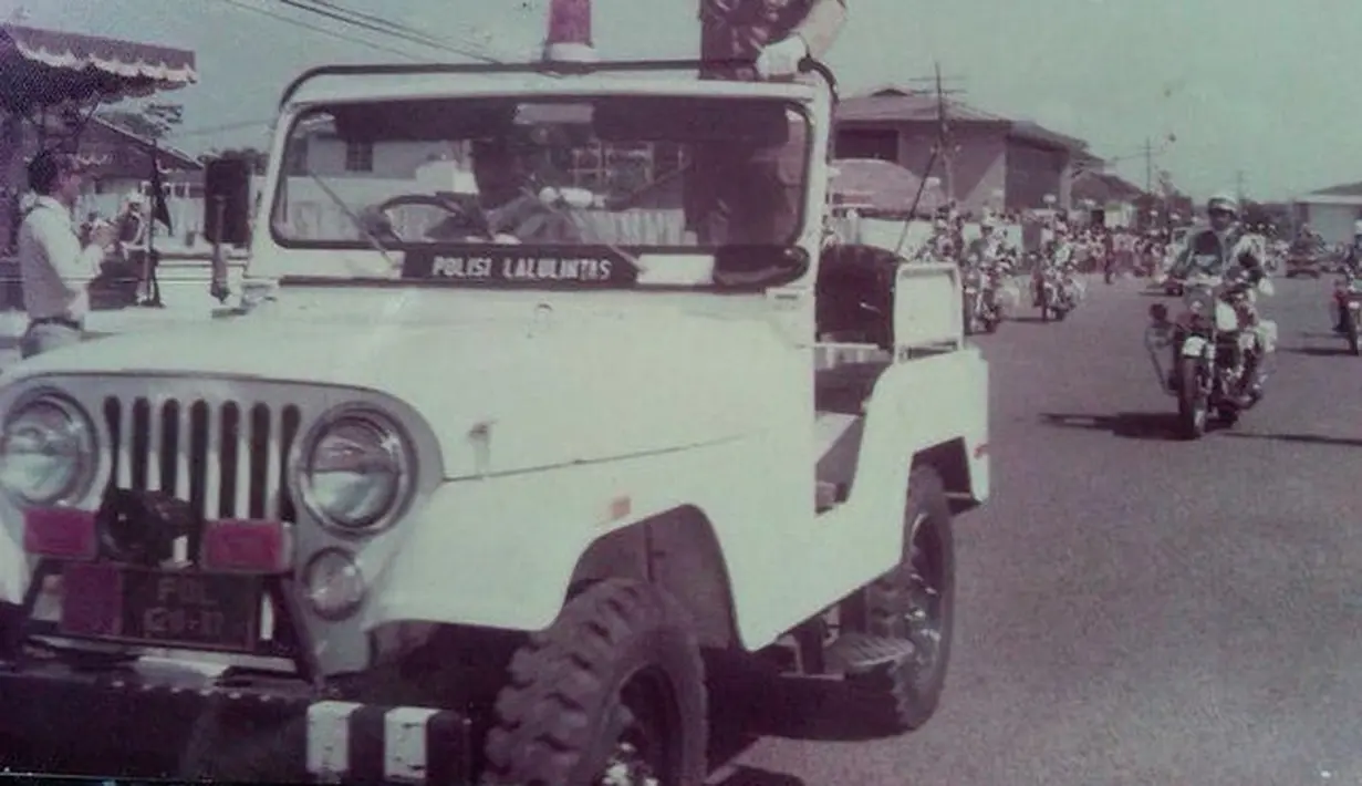 Jeep CJ7 sempat menjadi armada Satuan Lalu Lintas (Satlantas). (Source: Instagram/@_denniee)