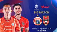 Siaran Langsung  BRI Super League 25/26 Persija vs Malut United: Eksklusif di Vidio