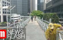 VIDEO: Pemprov DKI Jakarta Coba-Coba Inovasi JPO Atap Terbuka di Jalan Sudirman