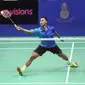 Tommy Sugiarto lolos ke final Thailand Masters 2017 usai menyingkirkan tunggal putra Indonesia lainnya, Anthony Sinisuka Ginting di semifinal di Nimibutur Stadium, Bangkok, Sabtu (11/2/2017) petang WIB. (Humas PP PBSI)