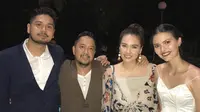 Feby Febiola menghadiri pernikahan Petra Sihombing dan Firrina Sinatrya [foto: instagram]