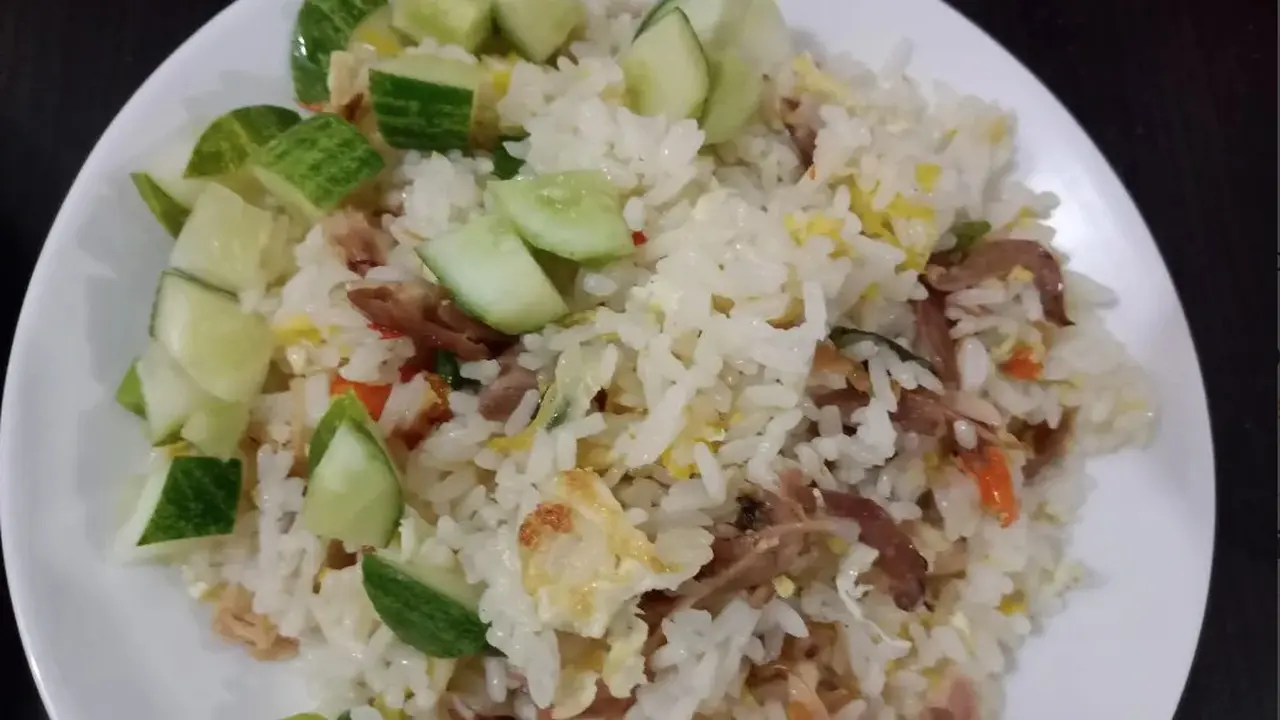 Resep nasi goreng ayam kampung. (dok. Cookpad @Pridianti)