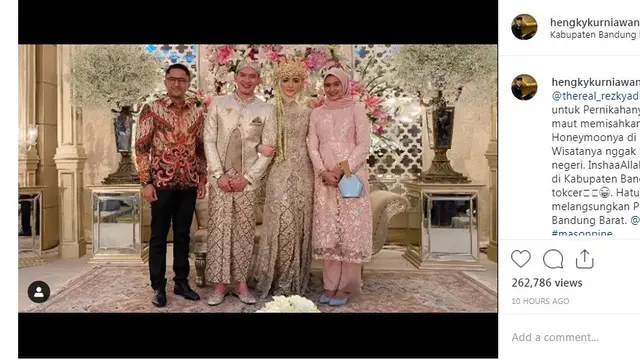 Citra Kirana dan Rezky Aditya (Foto: Instagram/@hengkykurniawan)