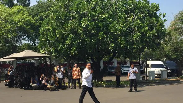 Politikus PKB Abdul Halim Iskandar dipanggil Presiden Jokowi ke Istana Kepresidenan, Jakarta. (Genantan Saputra/Merdeka.com)