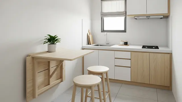 Meja Bar Dapur Lipat