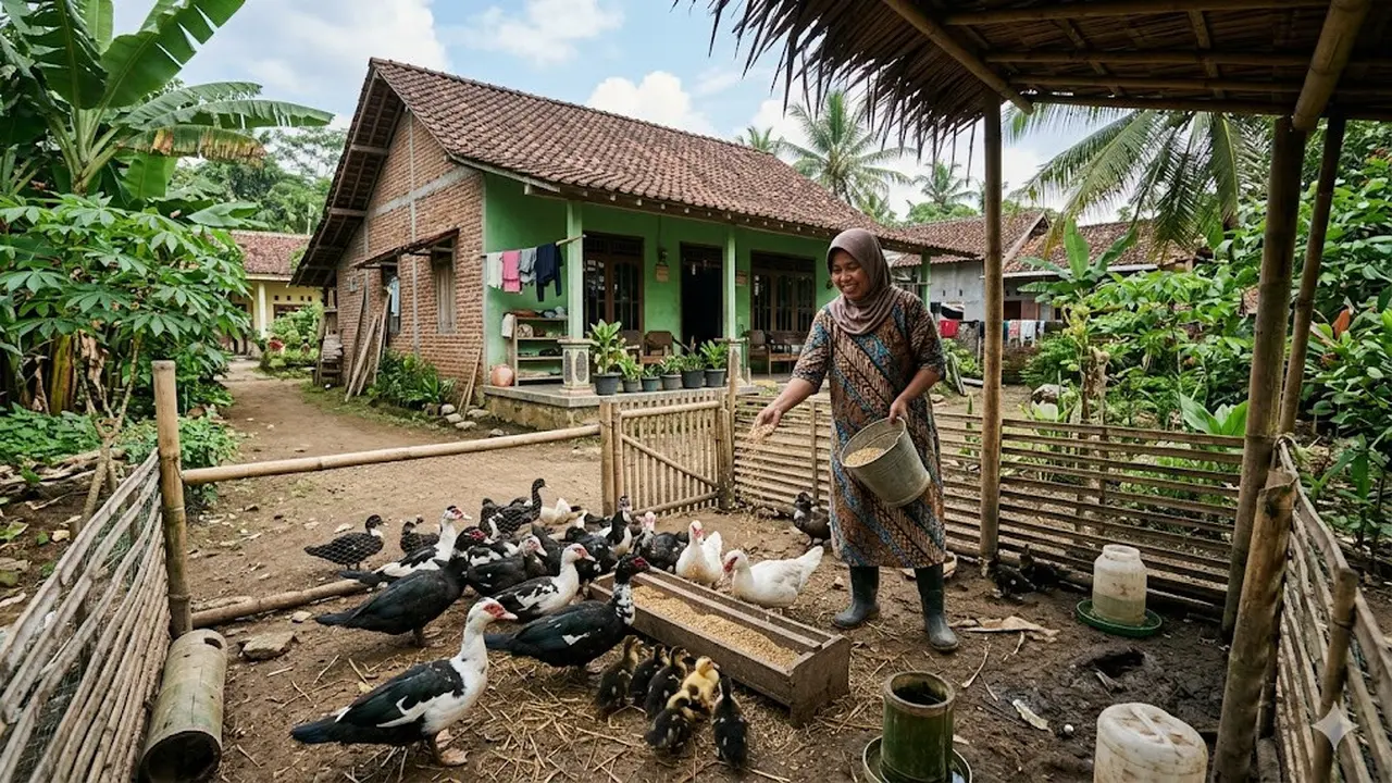 Cara Budidaya Entok untuk Ibu Rumah Tangga di Desa, Raup Untung dari Pekarangan