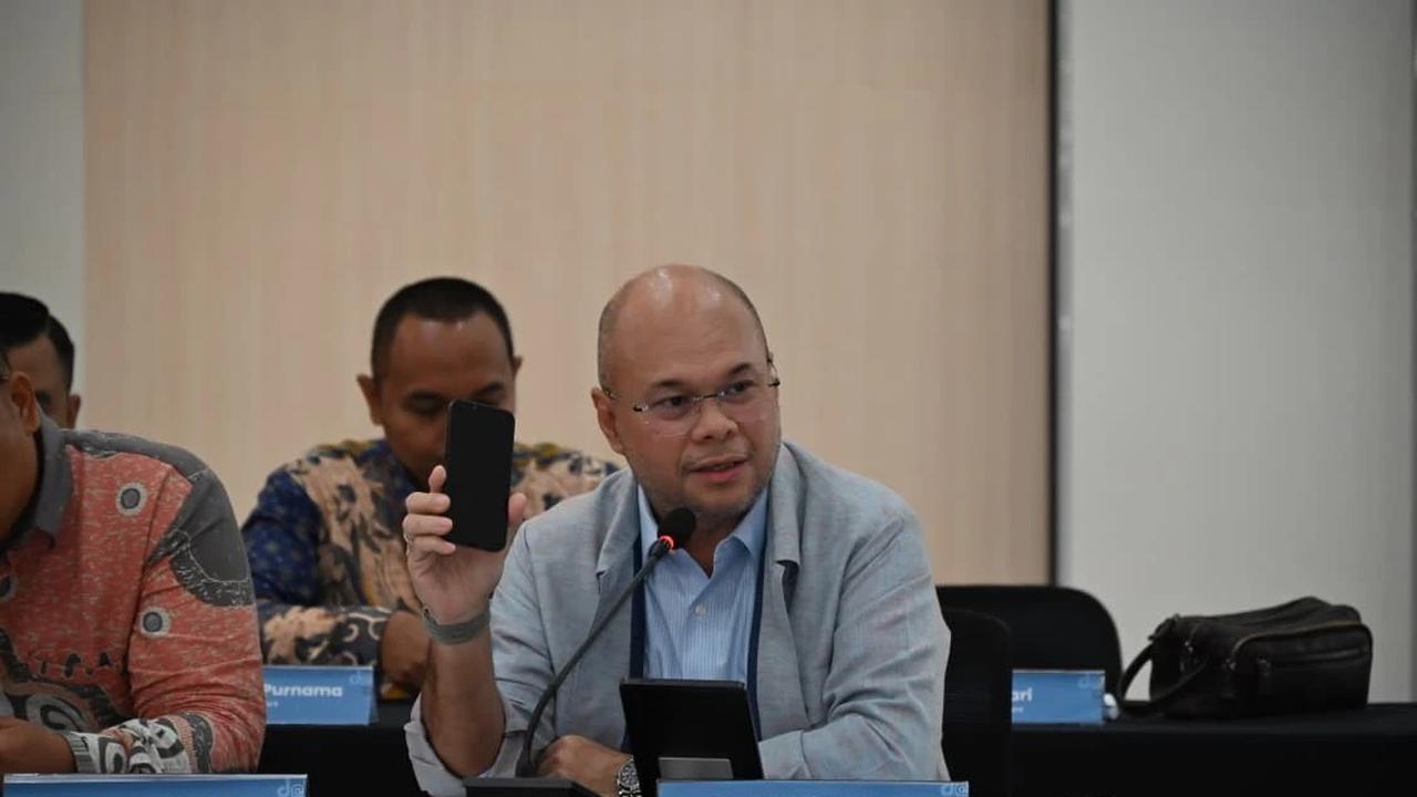 Anggota Komisi II DPR RI, Romy Soekarno saat kunjungan kerja di Politeknik STIA LAN Bandung