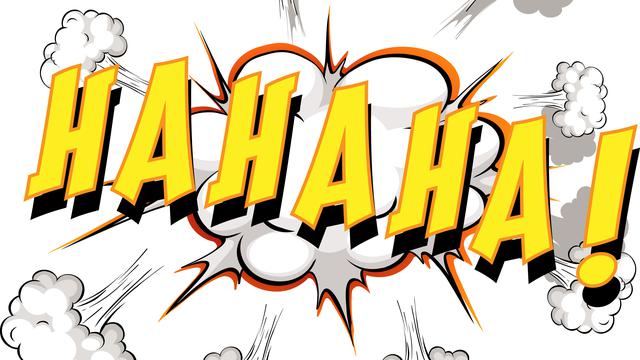 Ilustrasi lucu, tertawa