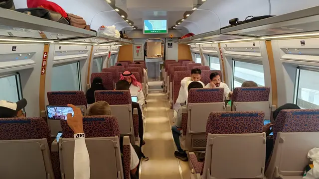 High Speed Railway alias kereta cepat Haramain Express (FOTO: MCH PPIH ARAB SAUDI 2023)