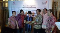 MoU Telkom dengan Coca-Cola Foundation (Liputan6.com/Denny Mahardy)