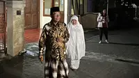 Calon wakil presiden (cawapres) Mahfud MD di kediamannya di Sleman, Yogyakarta. (Foto: Liputan6.com/Nanda Perdana Putra).