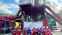 Pertamina EP-KSO Petroenergy Utama Weriagar yang berkontrak dengan SKK Migas telah melakukan tajak sumur pengembangan WPL-3X di Lapangan Weriagar.(Dok SKK Migas)