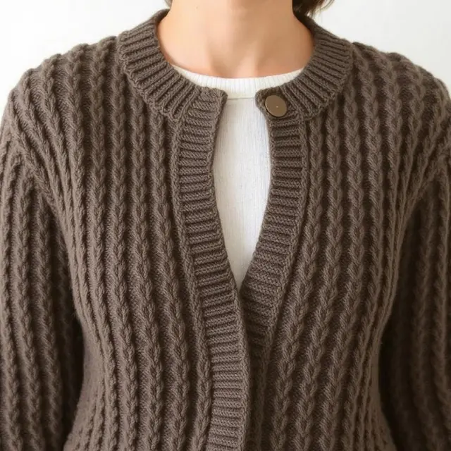 5. Textured Cardigan