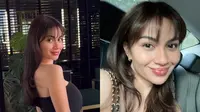 Ariel Tatum dengan Gaya Rambut Poni (Sumber: Instagram/kieferlippens dan arieltatum)
