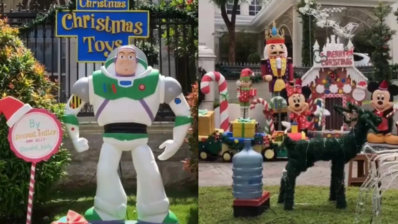 Viral Dekorasi Bertema Natal Perumahan Elit di Surabaya, Jadi Spot Foto Menarik