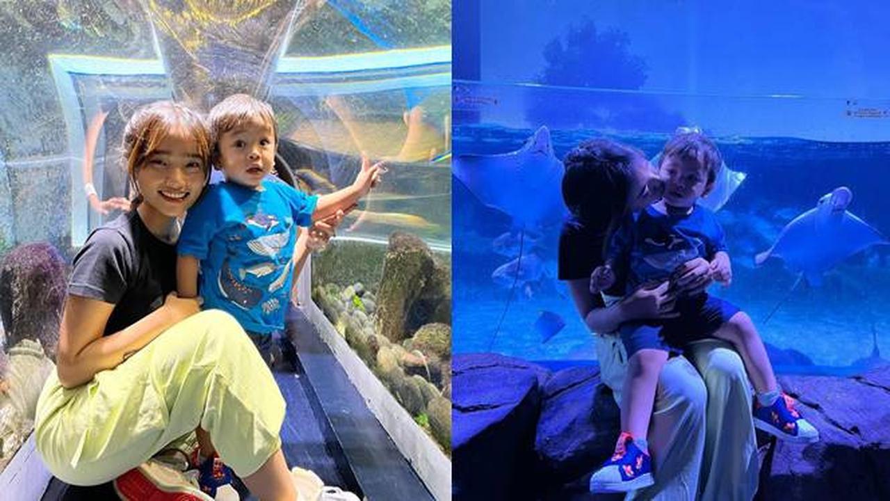 Seru Lihat Ikan, Ini 6 Momen Fuji Bersama Gala Sky Jalan-Jalan