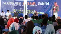 Menteri Kelautan dan Perikanan, Susi Pudjiastuti safari kampanye Gerakan Memasyarakatkan Makan Ikan dan Masyarakat Sadar Mutu dan Karantina (Foto: Dok Kementerian Kelautan dan Perikanan)