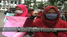 Puluhan mahasiswa Muhammadiyah di Medan, Sumatera Utara, galang dana bantuan untuk pengungsi Rohingya.