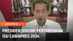Presiden Jokowi sempat mempertanyakan soal isu wacana yang mengatakan bahwa dirinya maju sebagai Calon Wakil Presiden 2024. Menanggapi hal ini, Presiden Jokowi tidak mau memberikan penjelasan apabila wacana itu bukan berasal dari dirinya.