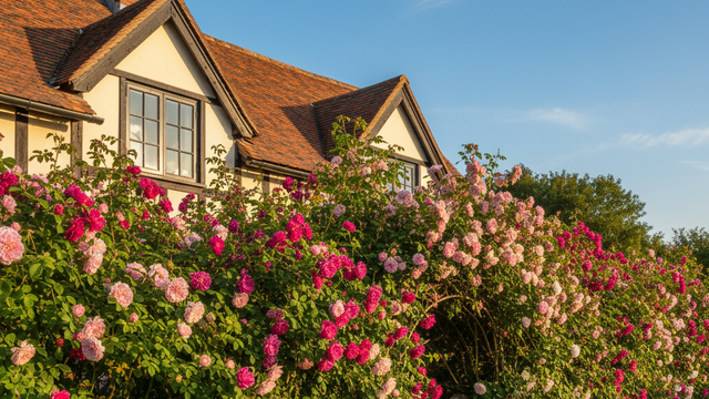 Valla de la casa de Rosa rugosa (Gemini AI)