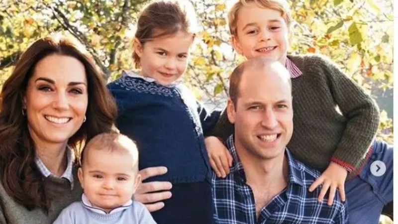 Kate Middleton dan Pangeran William Bersama Ketiga Anak Mereka