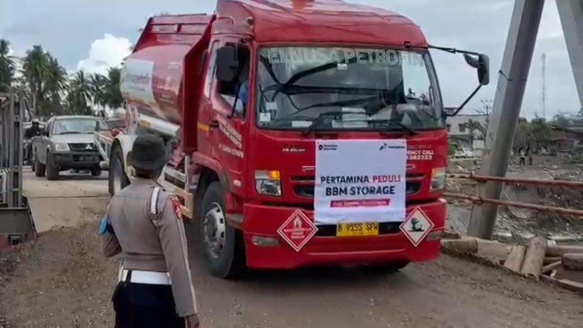 Jembatan Teupin Mane Dibuka, Mobil Tangki BBM Berhasil Masuk ke Bireuen