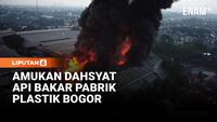 Kebakaran Hebat Hanguskan Pabrik Plastik di Bogor