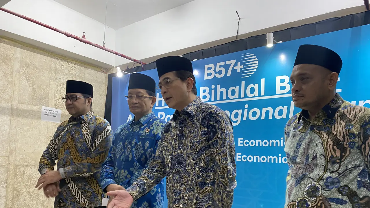 Chairman B57+ Asia Pasifik Arsjad Rasjid  saat Halalbihalal B57+ di Masjid Istiqlal, Rabu (22/4/2026). (Foto: Liputan6.com/Immanuel Christian)